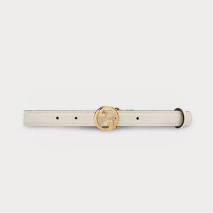 SOLD- Gucci Blondie Belt White Leather
